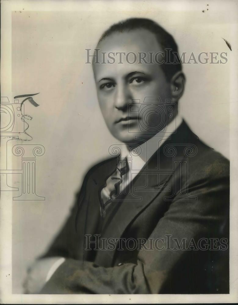 1929 Press Photo Abraham Menin, Exalted ruler of Elks in NYC - Historic Images