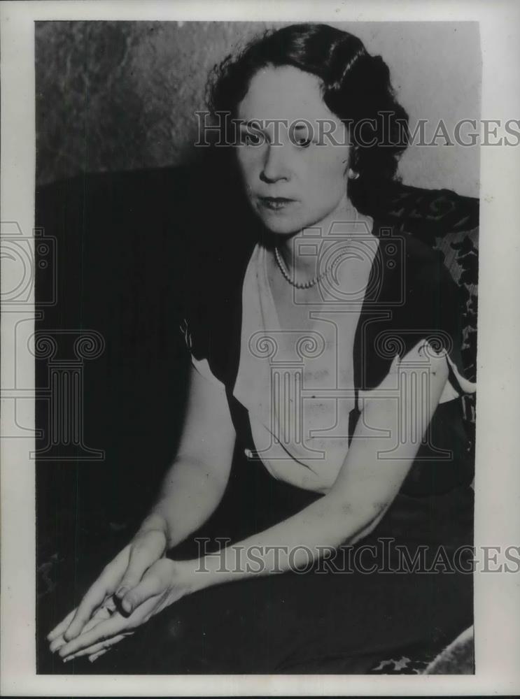 1934 Press Photo Mrs. Lilliam Maestri, Allegedly Shot Husband Paul Maestri - Historic Images