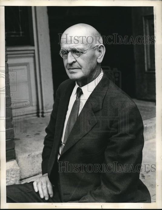 1939 Press Photo John J. Litchfield attends trial of Francis Carroll - Historic Images