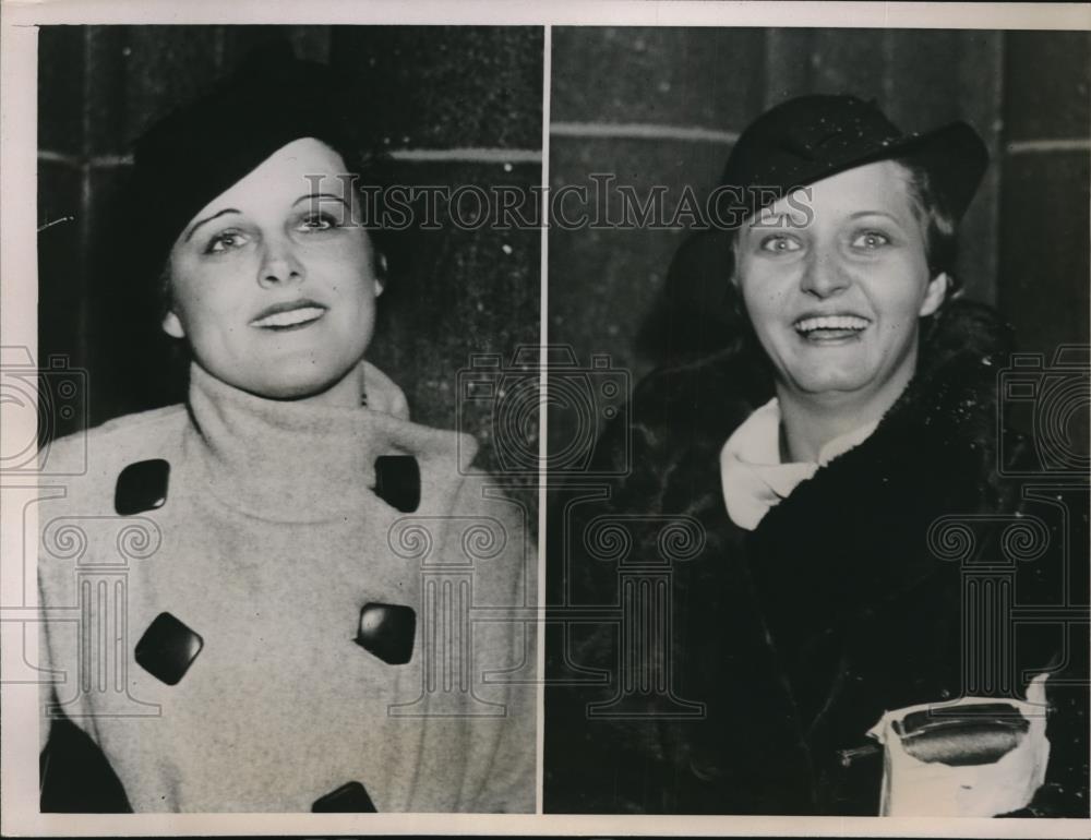 1936 Press Photo Terese Carmichael,Georgia Patterson at St Paul, Minn trial - Historic Images