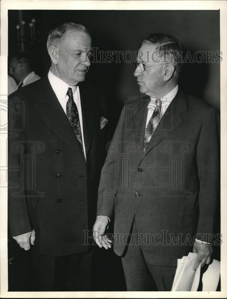 1937 Press Photo Secy. of Interior before house Banking and Curvance committee - Historic Images