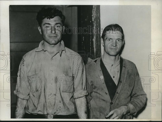 1933 Press Photo Charles Lombardo & Thomas Iles assist in fatal collision - Historic Images