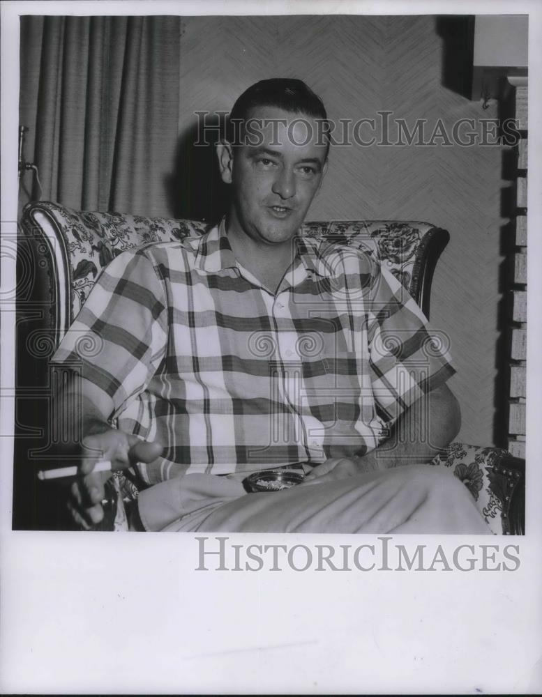 1956+ Press Photo Robert Greener of Cleveland, Ohio an ex Marine - Historic Images