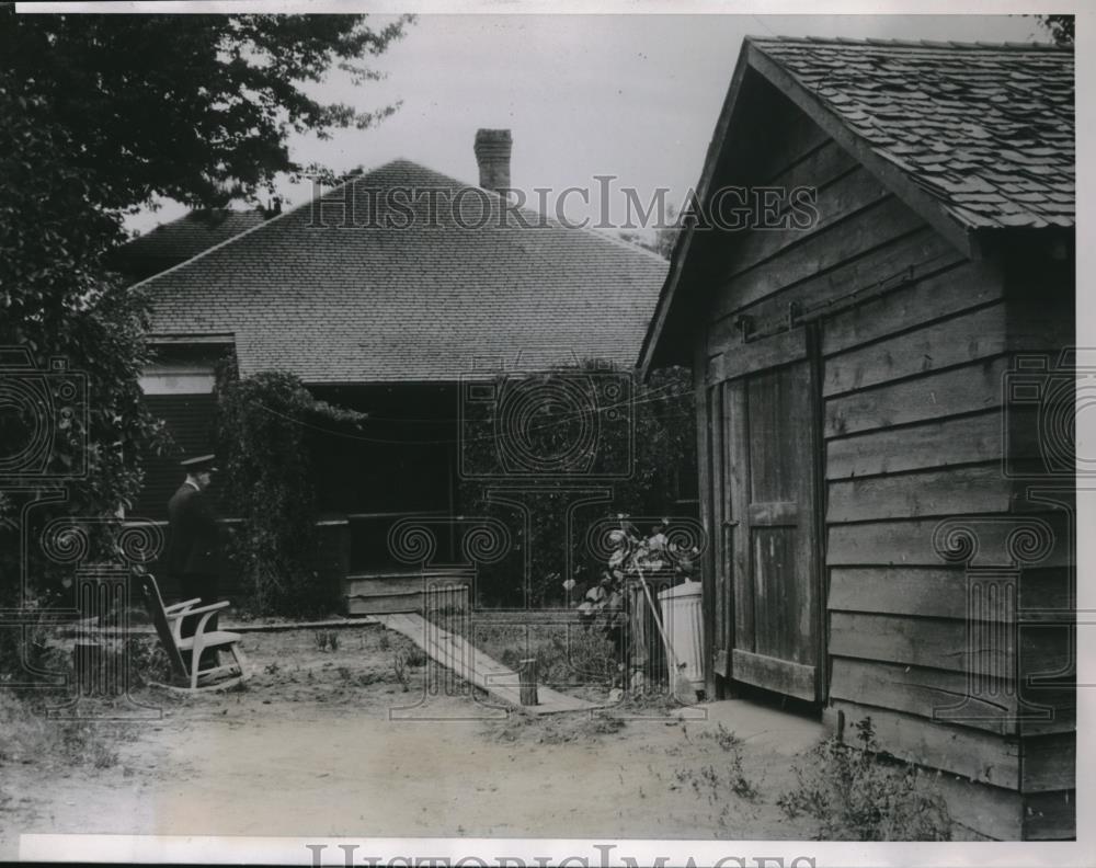 1935 Press Photo Spokane, Wash site where kidnapped Weyerhaeuser was held - Historic Images