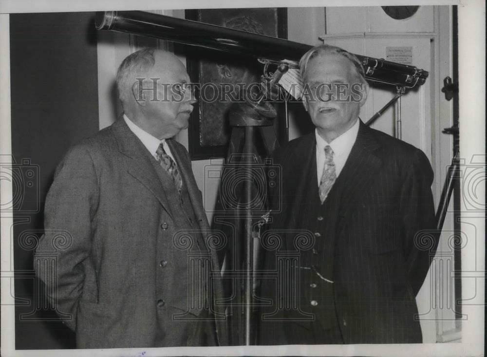 1933 Press Photo Professor C Miller &amp; E Thompson Founder Of General Electric - Historic Images