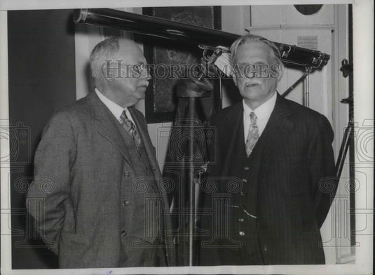 1933 Press Photo Professor C Miller & E Thompson Founder Of General Electric - Historic Images