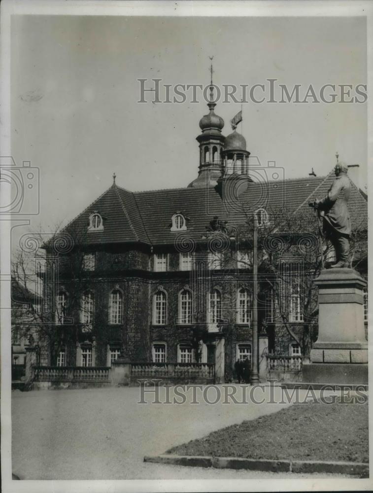 1934 Press Photo Sarrbrucken President Knox League Of Nations - Historic Images