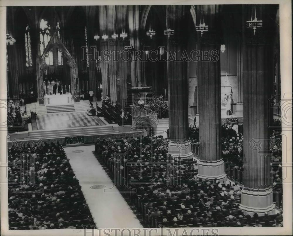 1949 Press Photo St Patrick's Cathedral New York City - Historic Images
