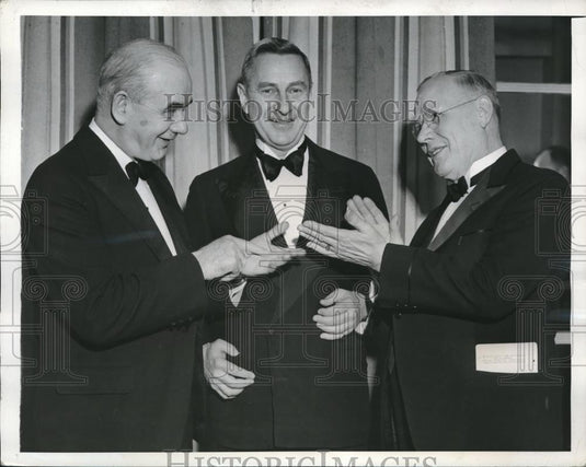 1942 Press Photo NYC, P Murray, Pres of CIO, Wm Greenm AFL Pres.W Aldrich - Historic Images