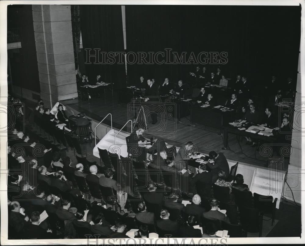 1941 Press Photo Dr Carter Goodrich, Columbiia Prof at ILO conference - Historic Images