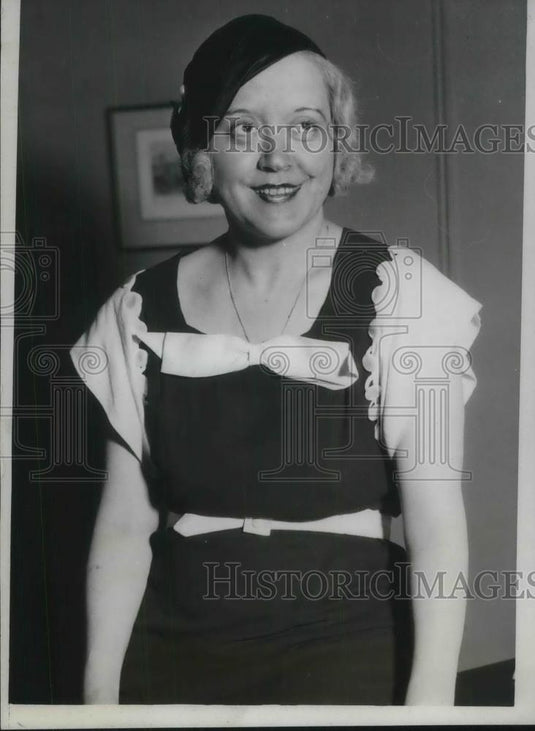 1933 Press Photo Margaret Molyneaux of Chicago, breach of promise vs Phillipson - Historic Images