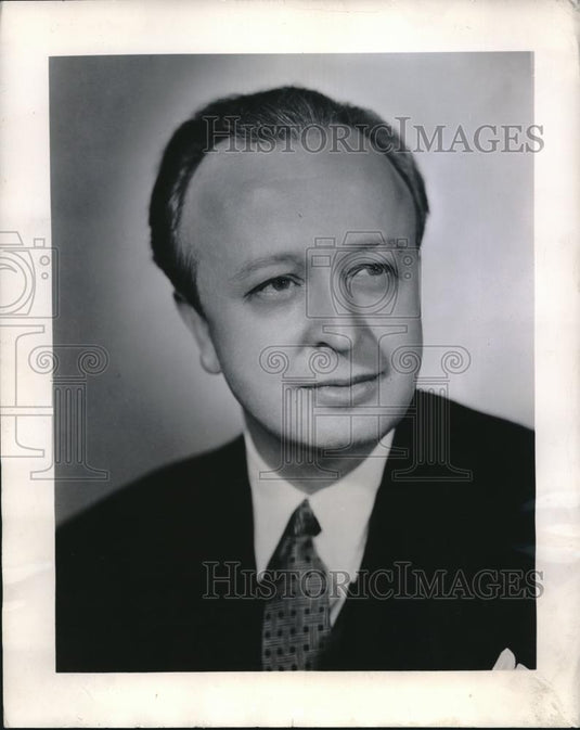 1943 Press Photo Conductor for Voice of Firestone show, Howard Barlow - Historic Images