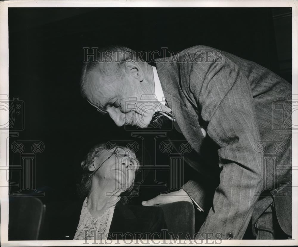 1948 Press Photo Chicago Evening Club,Daniel Nourse &amp; Mrs Mathilda Webster - Historic Images