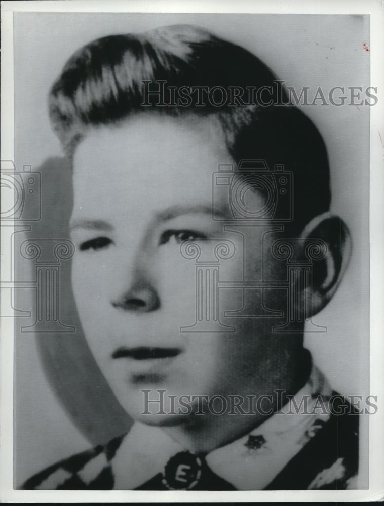 1962 Press Photo Little League Pitcher Everett Knowles Jr. arm severed by train - Historic Images