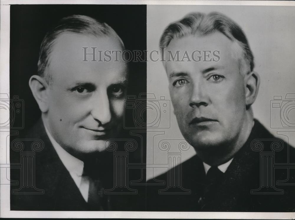 1939 Press Photo Milo Warner &amp; Jack Crowley, candidate for National Legion cmdr - Historic Images