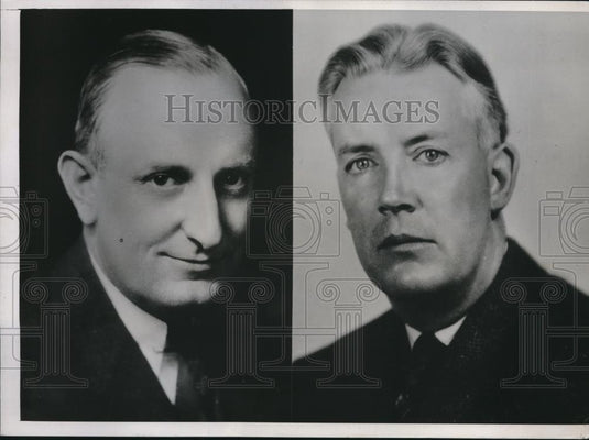 1939 Press Photo Milo Warner & Jack Crowley, candidate for National Legion cmdr - Historic Images