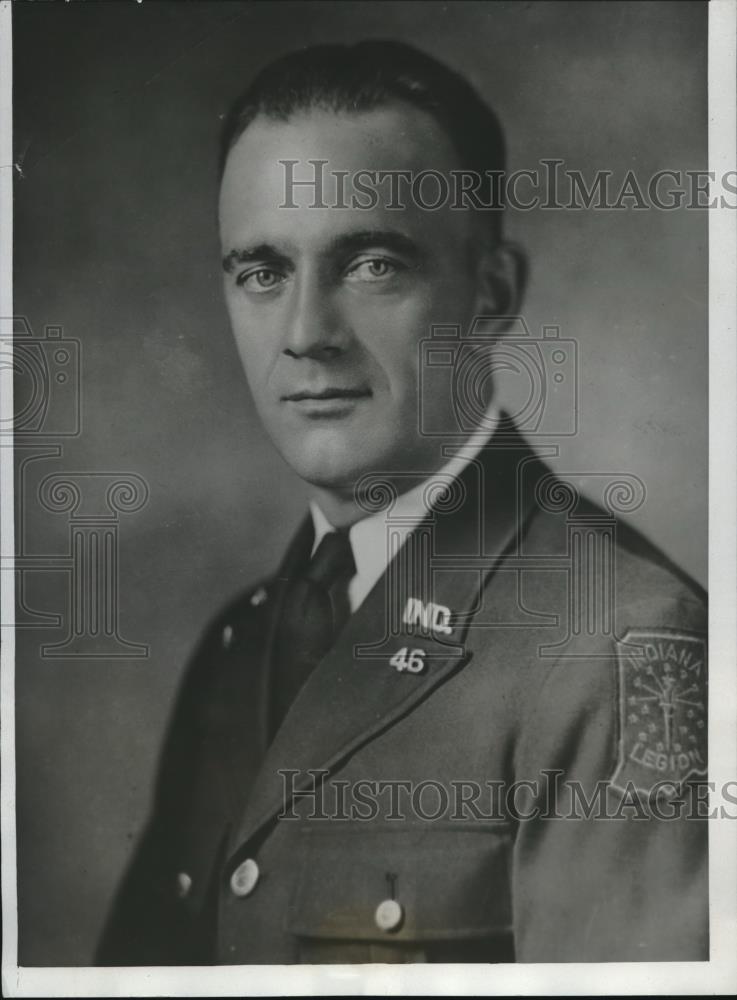 1933 Press Photo Ollie A. Davis Takes Command of New Mexico Legion - Historic Images