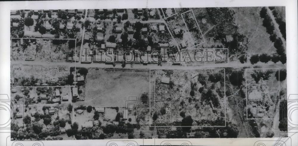 1943 Press Photo Aerial view of Kalemyo, Burma after RAF bombing of Japanese - Historic Images