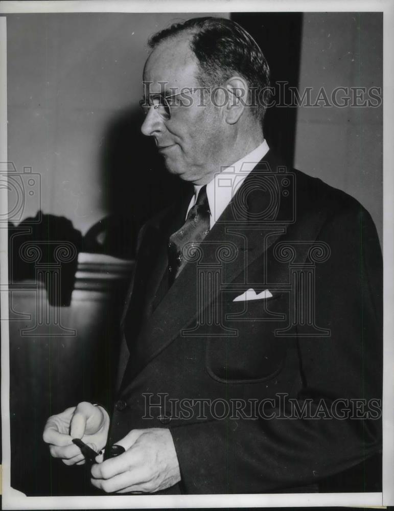 1940 Press Photo LA, Calif, Gen Pelham Glassford at Senate Civil Liberties hear. - Historic Images