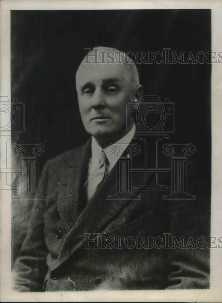 1930 Press Photo Lieut Col Fred W. Abbot of Great Britain, pres. of Fidac - Historic Images