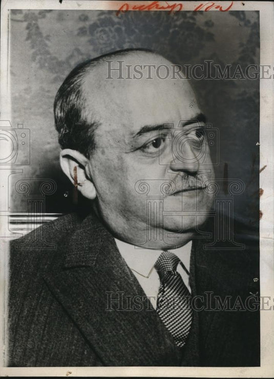 1933 Press Photo Major General Oscar Benavides Minister to Great Britain - Historic Images