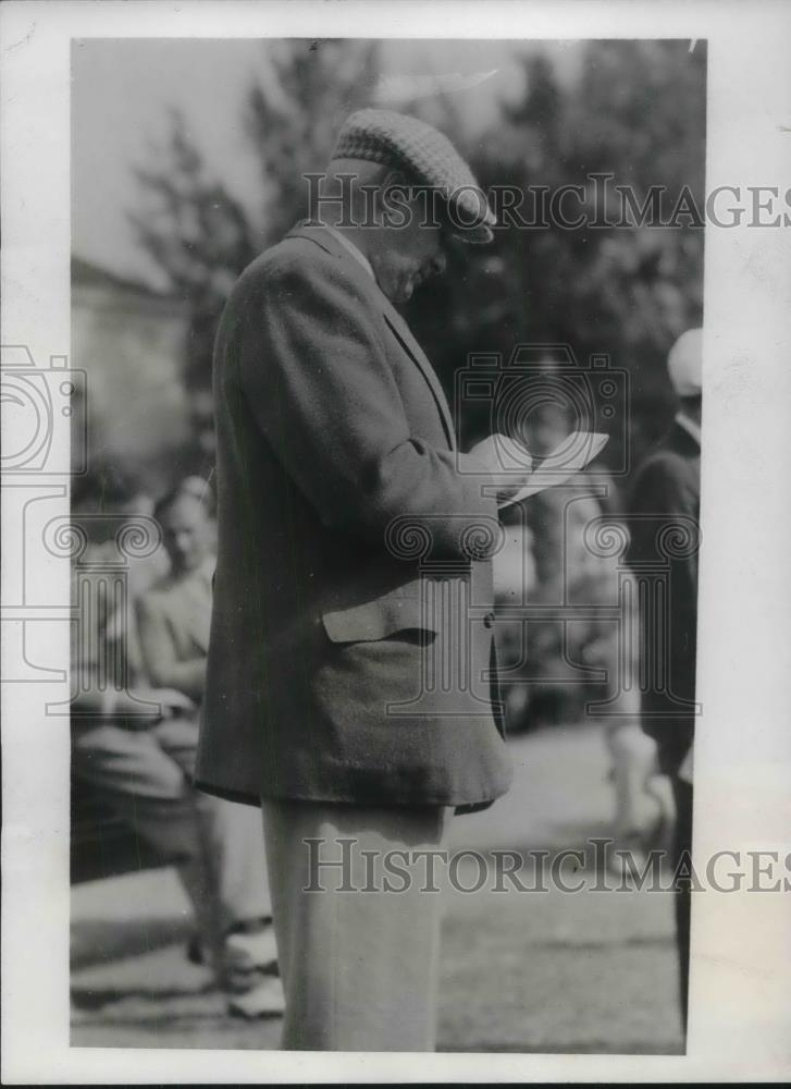 1933 Press Photo Bernard Gimbel, prominent New York department store magnate - Historic Images