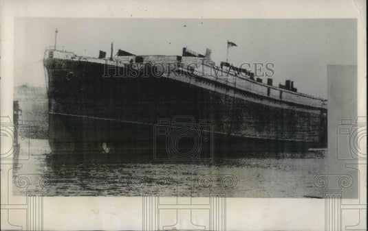 1931 Press Photo Shio Furness Bermuda liner at Newcastle on Tyne, england - Historic Images