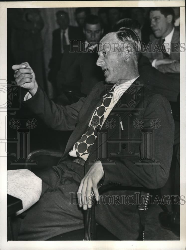 1937 Press Photo Charles Williams testifies before senate - Historic Images