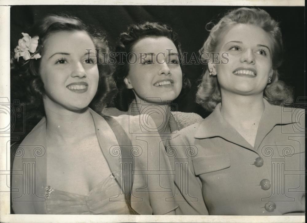 1941 Press Photo Chicago Art Center, models Marjorie Nelson,Nedar Evans, Matlock - Historic Images