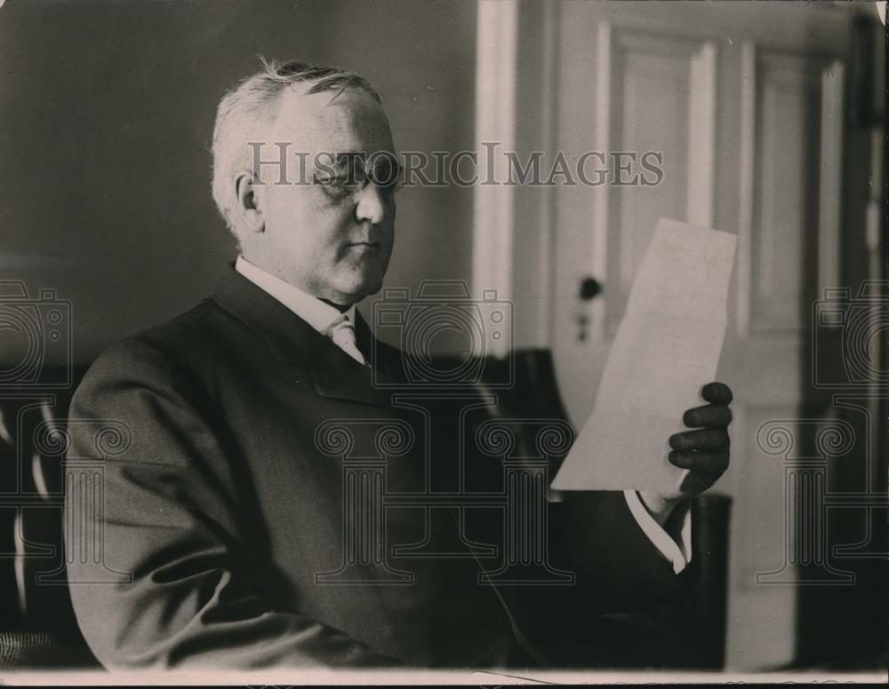 1921 Press Photo William Warwich, comptroller of the Treasury - Historic Images
