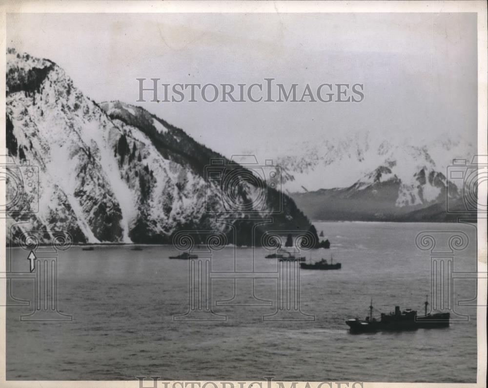 1946 Press Photo Alaskan Steamer coastline SS Yukon - Historic Images