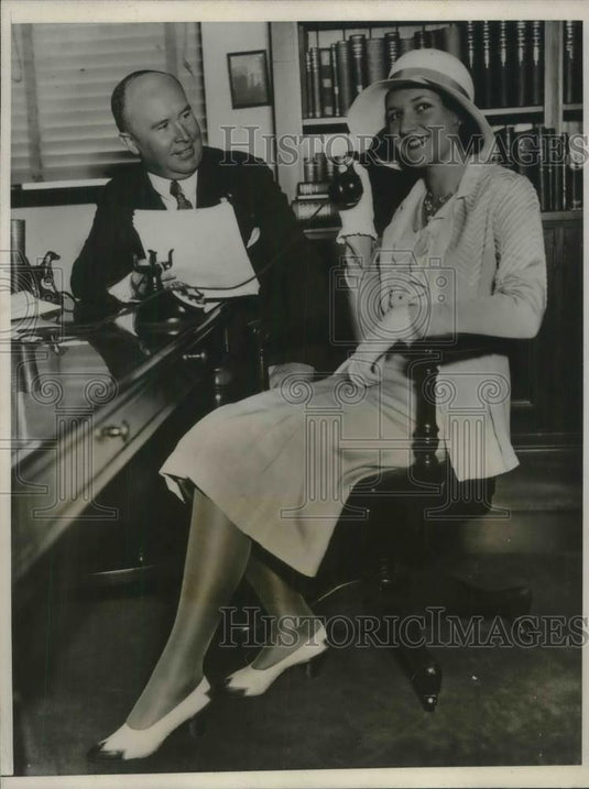 1931 Press Photo Claire Ellis, Vierling Kersey, Calif superint of public instruc - Historic Images