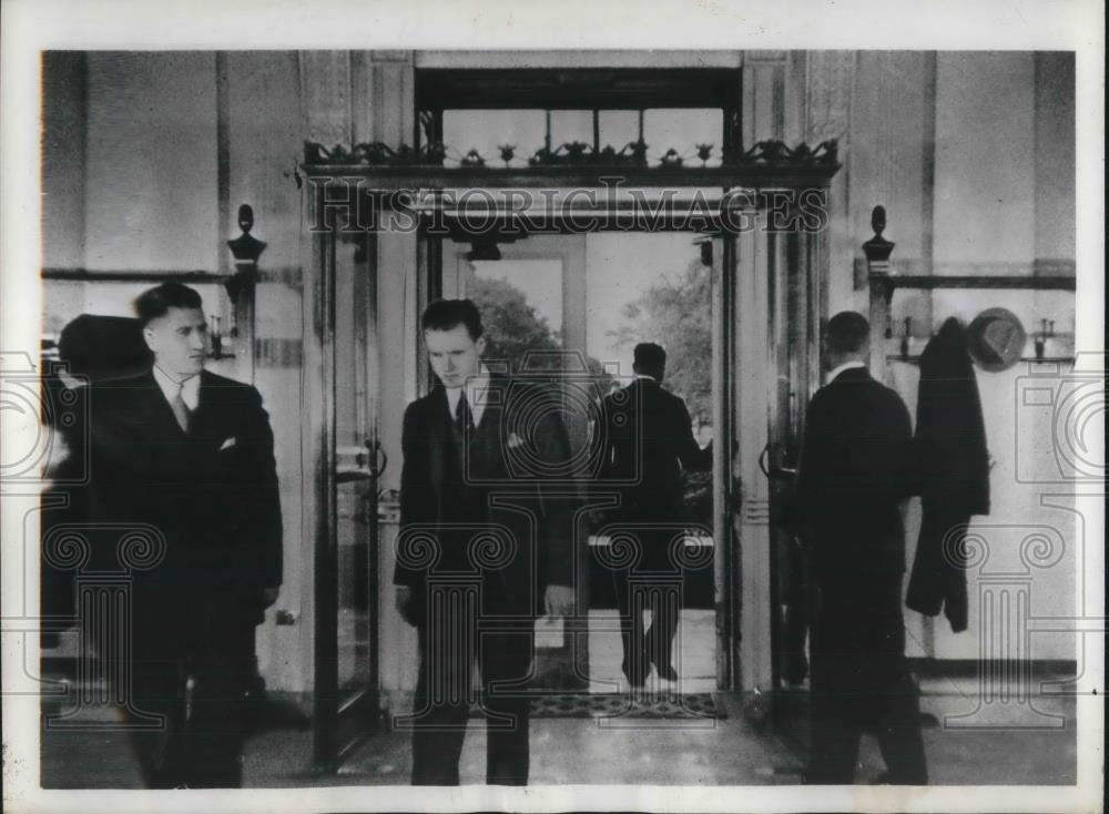 1936 Press Photo White House Entrance - Historic Images