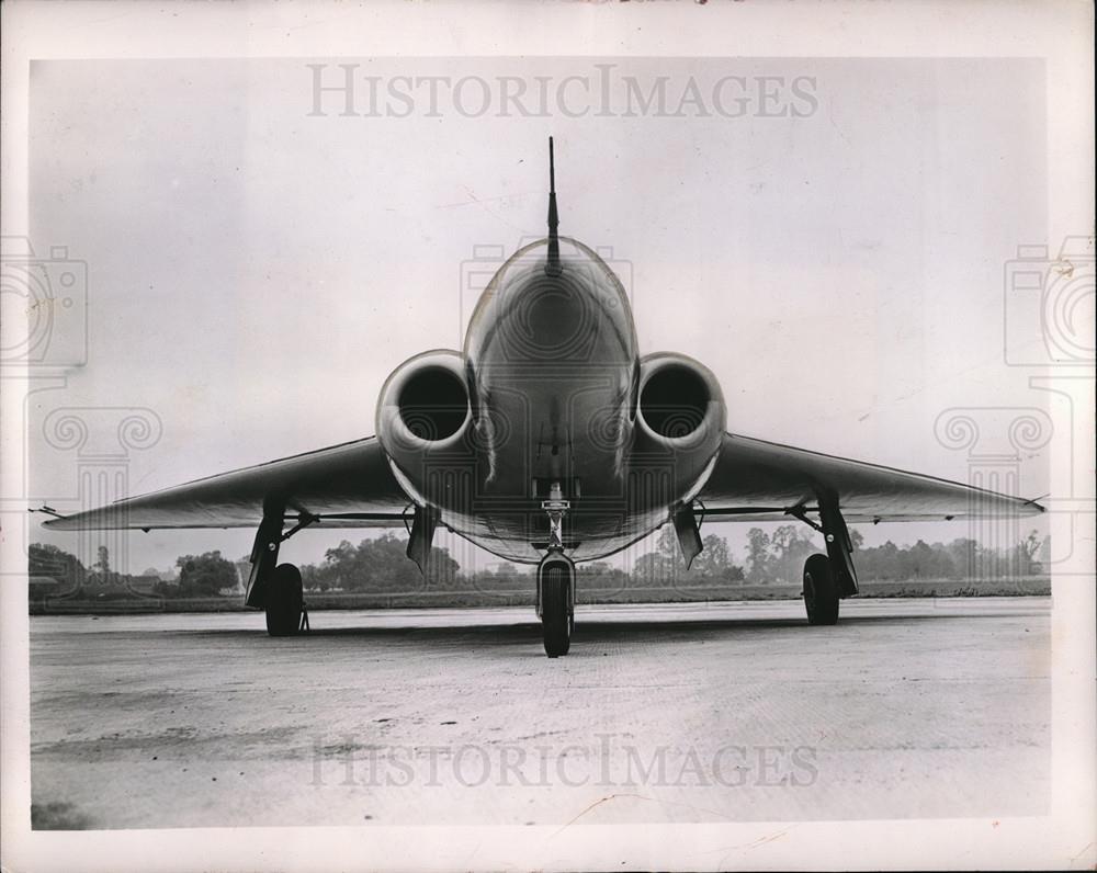 1951 Press Photo The British GA 5 multi purpose Delta jet fighter launched - Historic Images