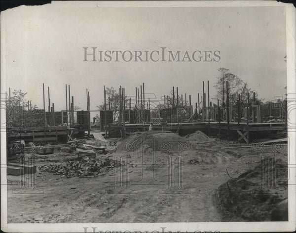 Construction Building Houses 1931 Vintage Press Photo Print - Historic ...