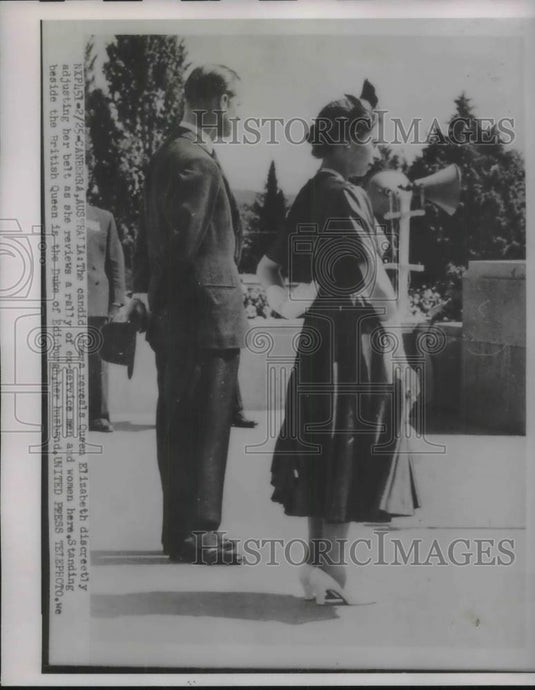 1954 Press Photo Canberra, Australia Queen Elizabeth & Duke of Edinburgh - Historic Images
