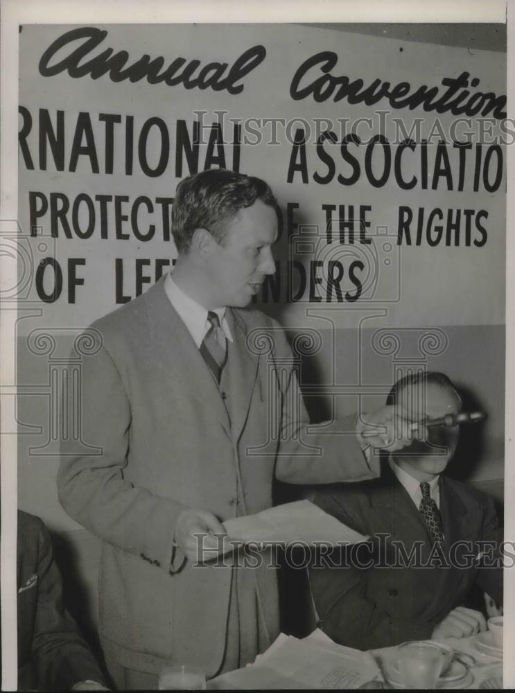 1941 Press Photo Henry Hunter Radio Actor &amp; President of Assn Protection for - Historic Images