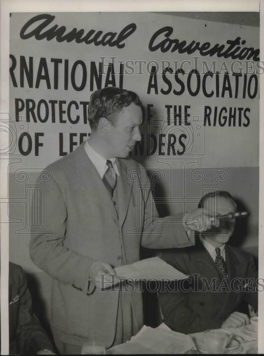1941 Press Photo Henry Hunter Radio Actor & President of Assn Protection for - Historic Images