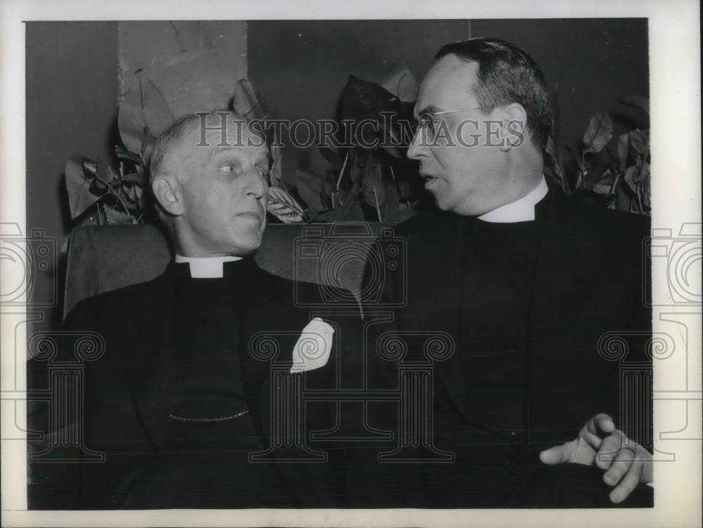 1947 Press Photo Rt. Rev J.L Blair Larned Rev. James Pernette De Wolfe - Historic Images