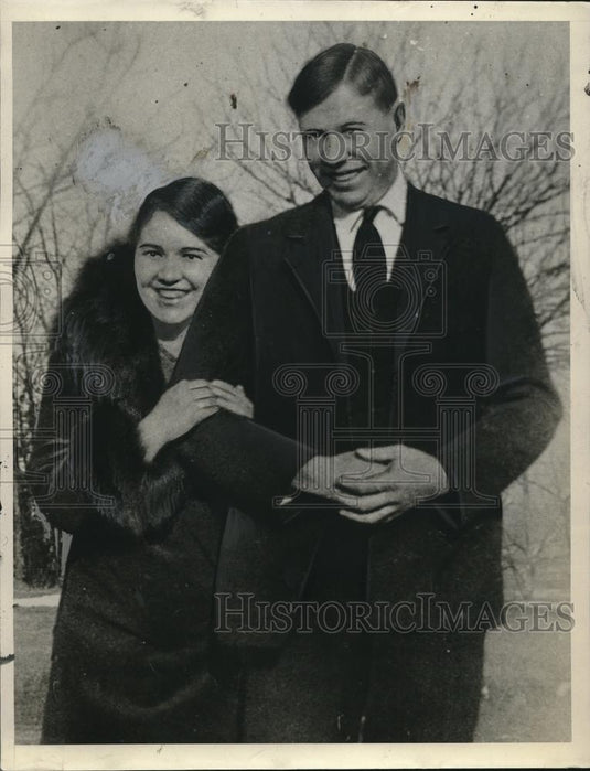 1932 Press Photo Teachers Mr and Mrs Herbert Moor Before Murder Of Ms. Moor - Historic Images