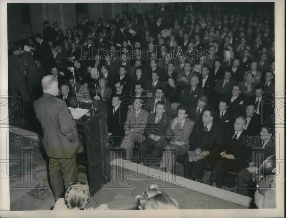 1946 Press Photo Wash.D.D. Sec of the Interior, Harold Ickes - Historic Images