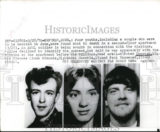 1970 Press Photo PEter Donovan Linda Edmonds Daniel guertin Paul vassuer - Historic Images
