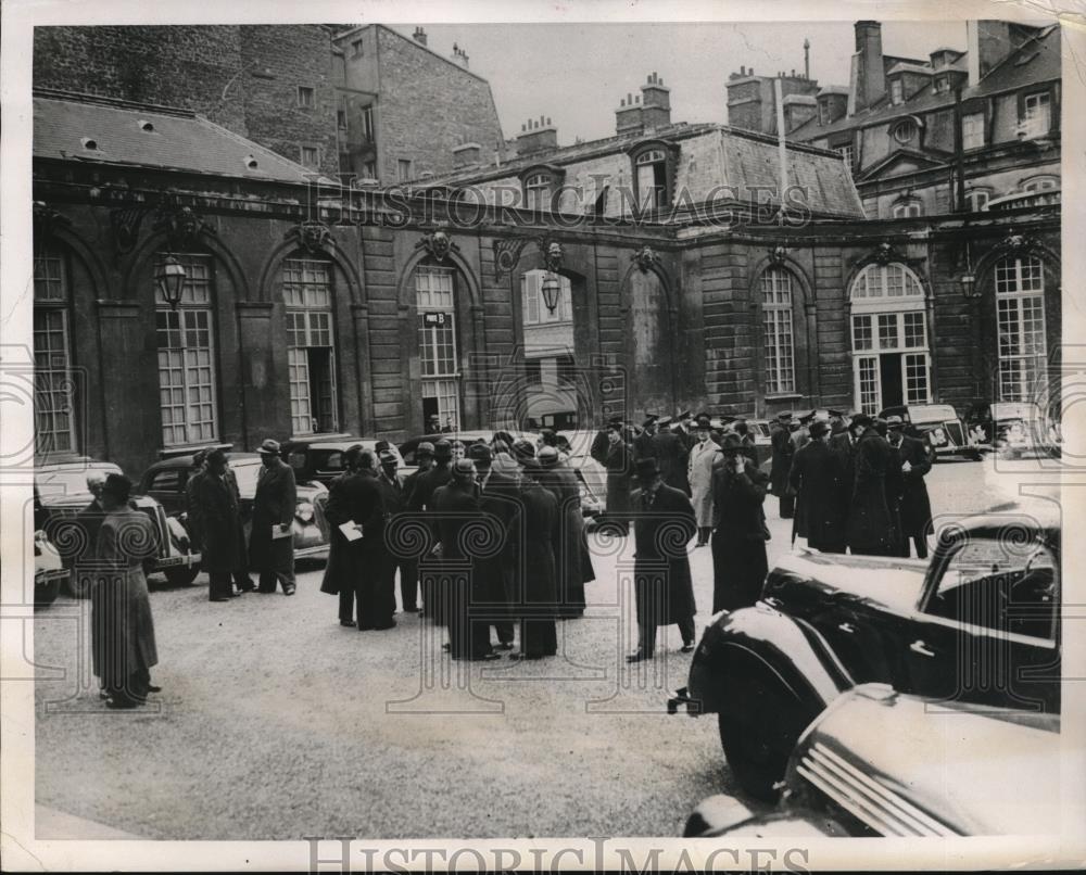 1938 Press Photo Paris, France Hotel Matignon residence of Premier - Historic Images