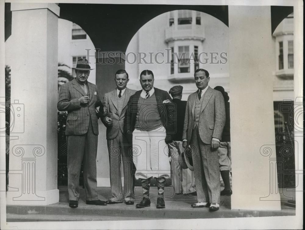 1934 Press Photo EH Campbell LH Jenks Fred Beck Robert Stevenson - Historic Images