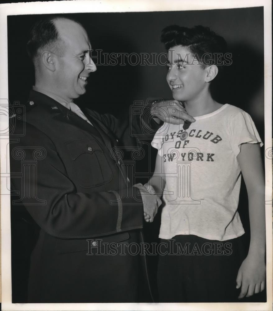 1944 Press Photo NYC, Boys Clubs of America, Joseph Guarascio,Lewis Freeman - Historic Images