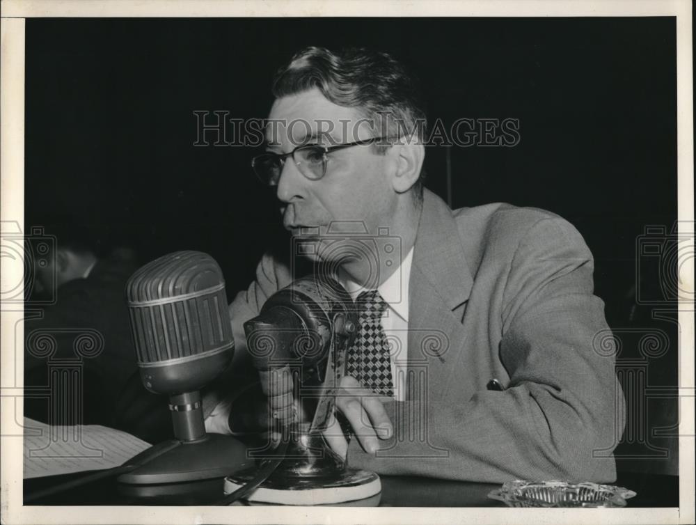 1953 Press Photo Wash.D.C. Ed Mowery, reporter with Scripps Howard paper - Historic Images