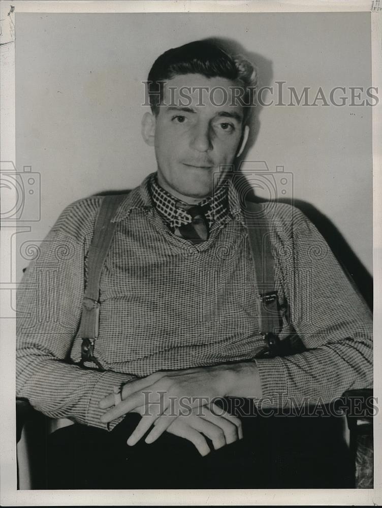 1938 Press Photo Lawrence Gough, Confessed Murderer - Historic Images