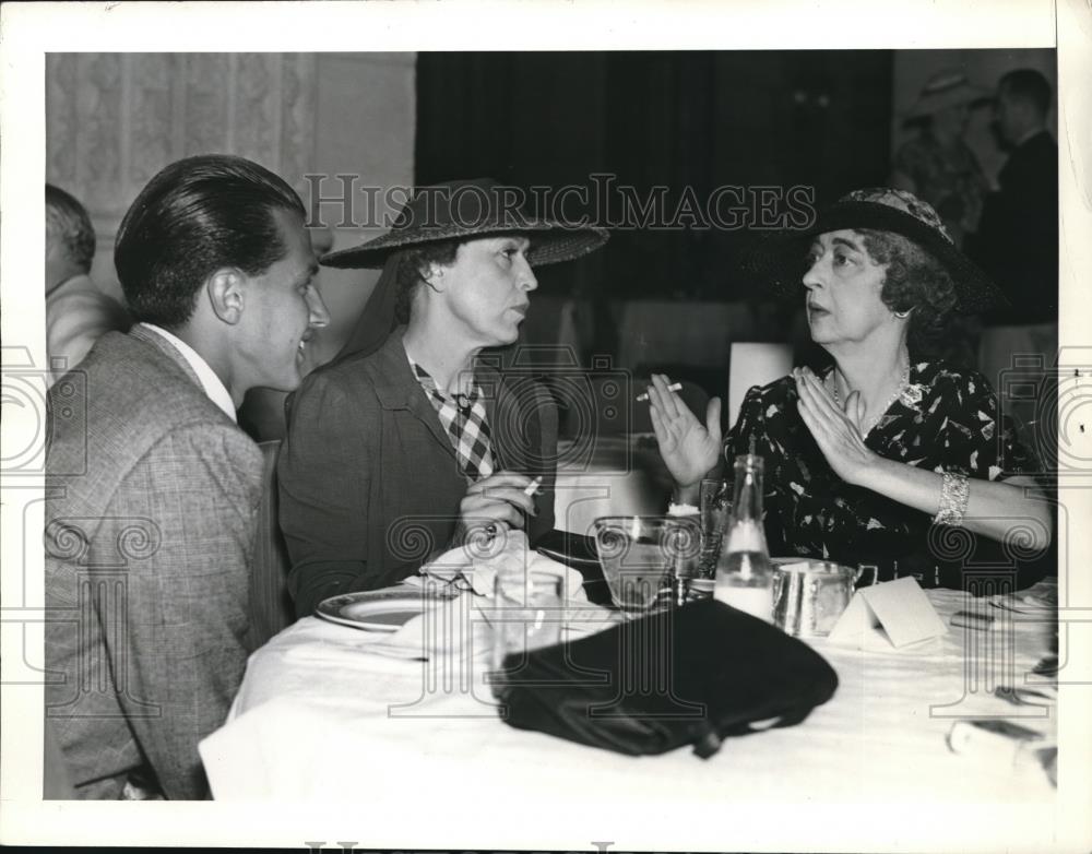 1938 Press Photo Palm Beach, Fla, S Braggiotte,Mrs C Wright,Mrs McLean - Historic Images