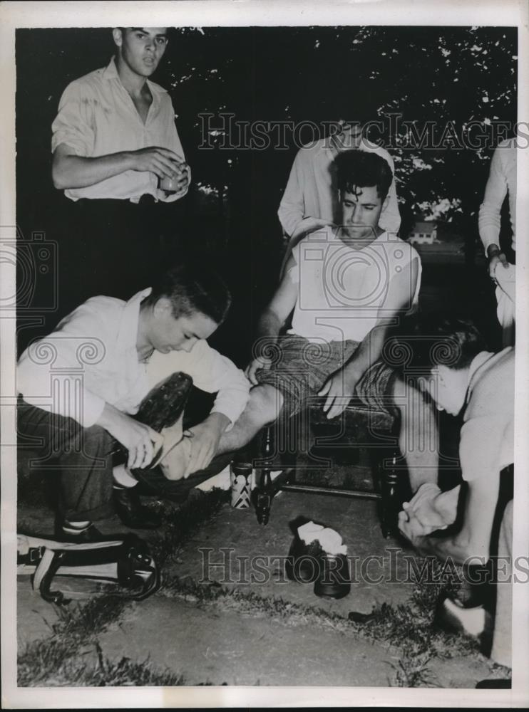 1938 Press Photo Frank Caruno Set Marathon Golf Playing Record - Historic Images