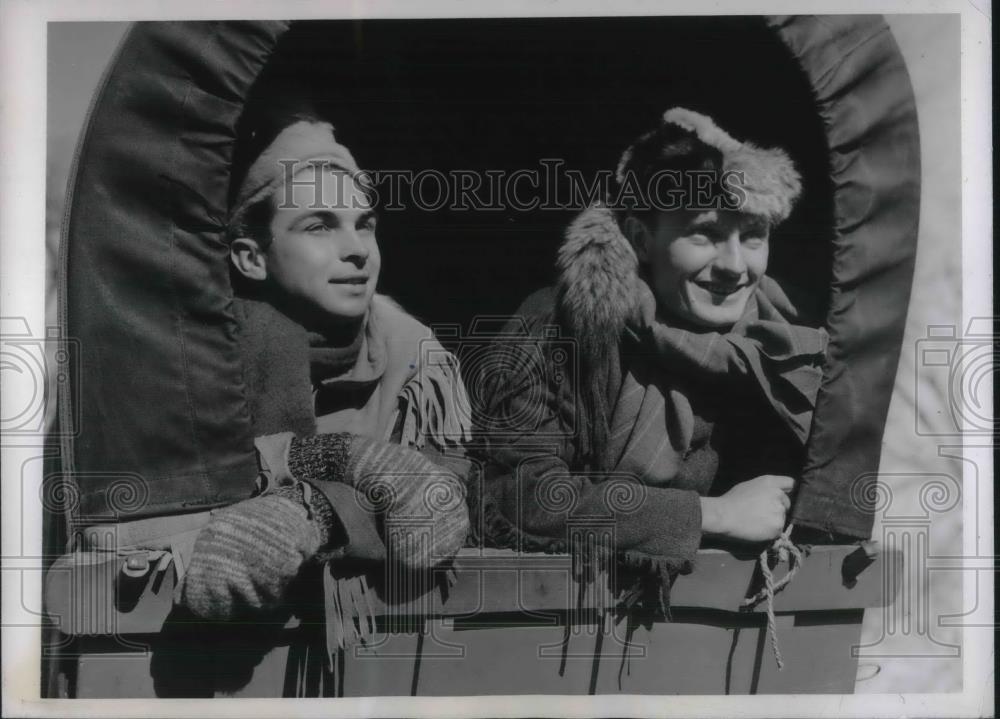 1937 Press Photo Hugh Runkle Carl Applegate Trail Blazed Reverend Manaseth - Historic Images